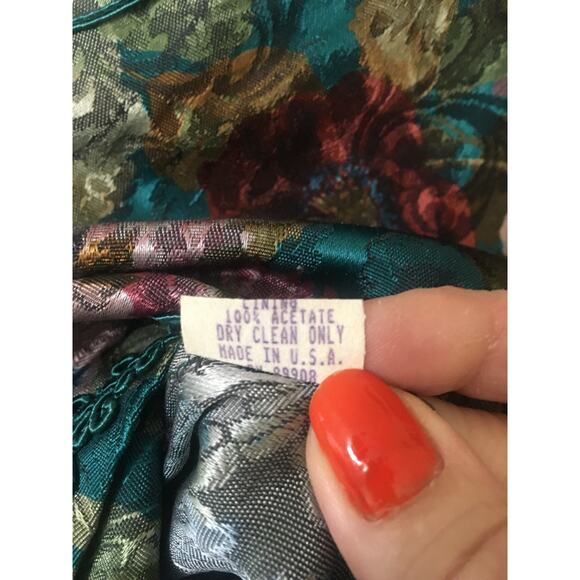 Vintage Nah Nah Collection Size 16 Floral Jacket/Blazer Beautiful Bric Brac - Picture 5 of 8